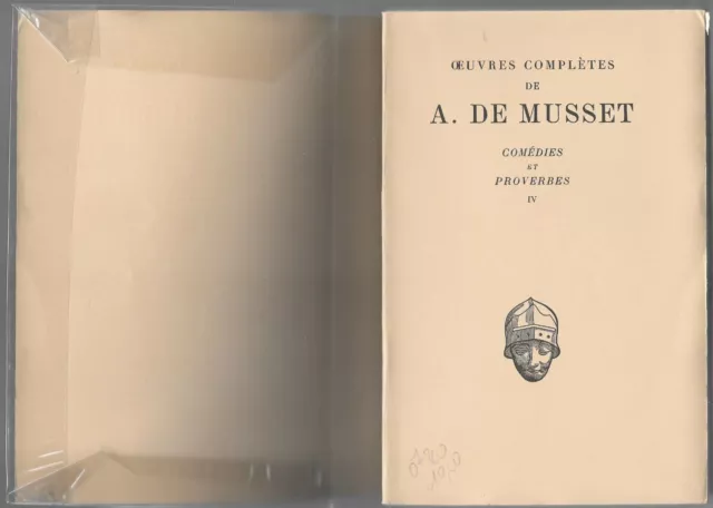 Œuvres complètes de Alfred MUSSET COMÉDIES ET PROVERBES 4 Volumes en 1952-1957 2