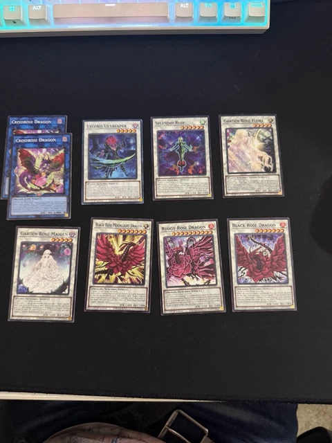 YUGIOH AKIZA IZINSKI Rose Dragon Deck - Garden Rose Maiden Moonlight Black  Red $75.00 - PicClick