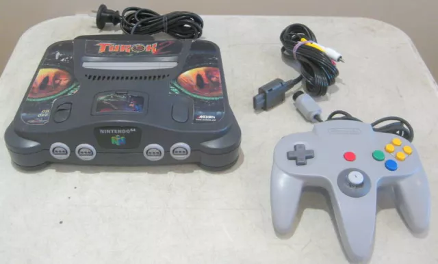 Nintendo 64 Console + 1 Controller & Accessories ( Turok 2)