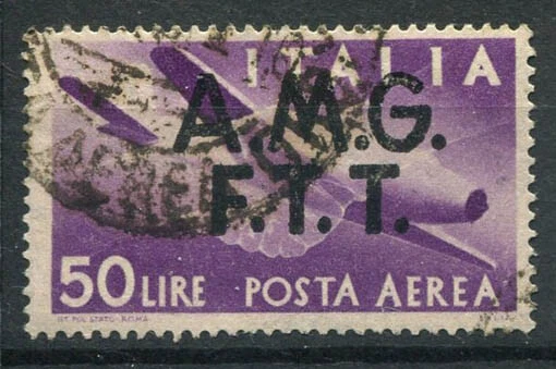 Trieste (Zona A) 1947 Sass. 6 Usato 100% Posta Aerea Serie Democratica