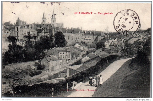 52 CHAUMONT - vue generale.