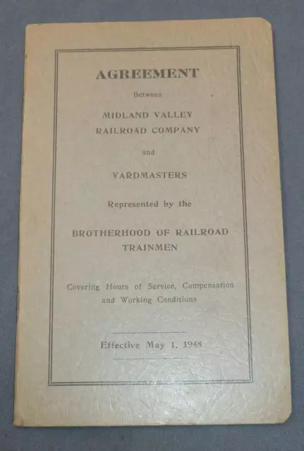 BROTHERHOOD OF RAILROAD TRAINMEN UNION AGREEMENT-Midland Valley RR-1947