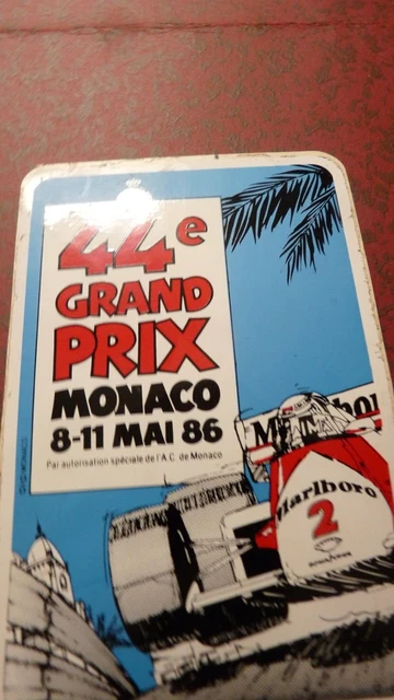 UN AUTOCOLLANT 52e GRAND PRIX DE MONACO 1994