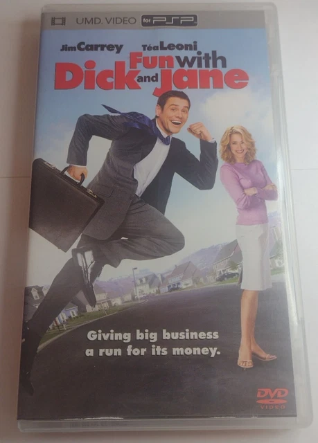 Fun with Dick and Jane (UMD, 2006) Jim Carrey Tea Leoni Sony PSP damaged case
