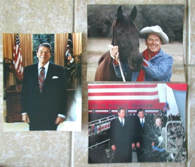 Lot of 3 Ronald Reagan 8" x 10" Photos -B4-B