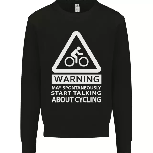 May Start Talking About Cycling Cyclist Kids Sweatshirt Jumper