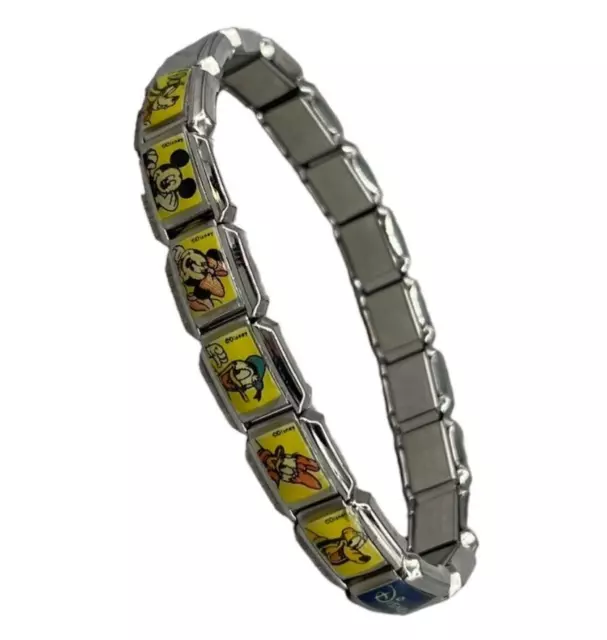 Bracciale per bimbi con personaggi fumetti Topolino Pippo Paperino Minnie Disney