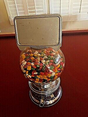 Vintage Ford 1 Cent Gumball Machine~W/Topper ~ Working Mechanism!!