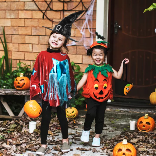 Chapeau De Sorcière Déguisement Décorations D'Halloween Bonnet Enfant Décorer 2