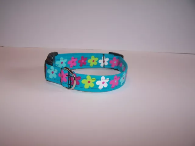 Wet Nose Designs Bright Flower Child Dog Collar Flower Garland Flowers Peace