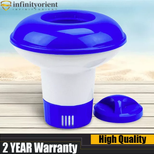 Small Chlorine Bromine Floating Dispenser for Swimming Pool Water Park Spa UK