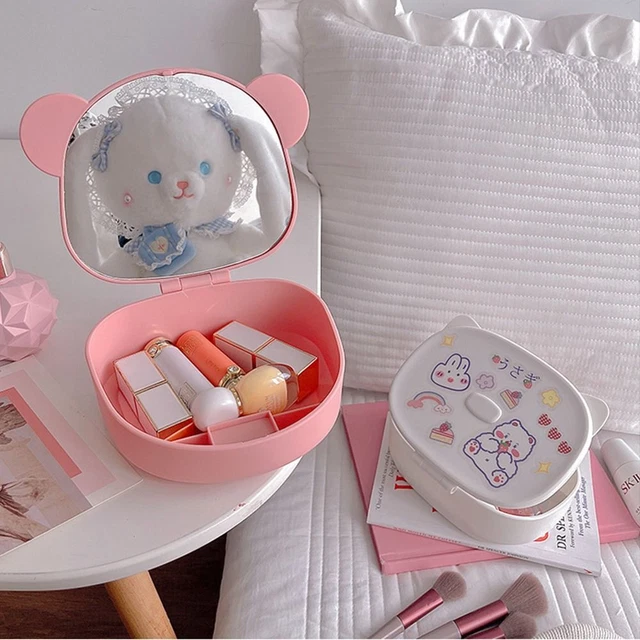 Organizer Folding Makeup Mirror Makeup Case Mirror Storage Box Jewelry Box