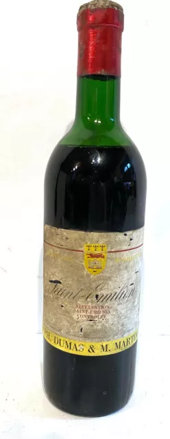 Ancienne Bouteille de Vin Saint-Emilion 75cl