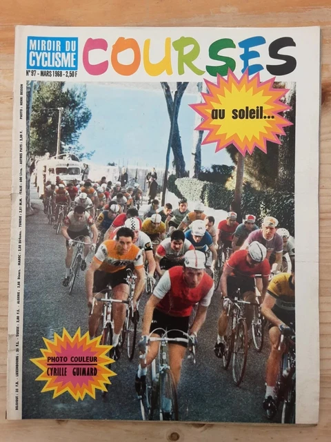 LOT 5 REVUES MIROIR DU CYCLISME MENSUEL 1968 avec la photo couleur 6