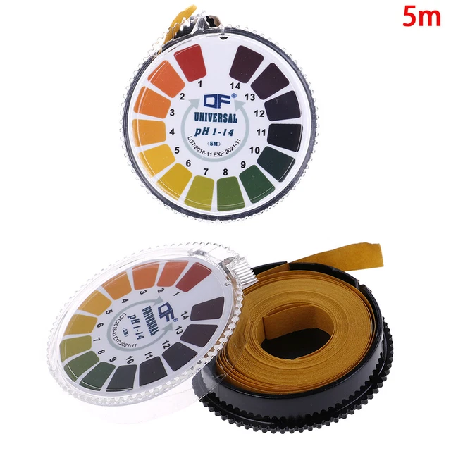 1Roll/5m laboratory ph indicator test strip 1-14 paper litmus alkaline_xi