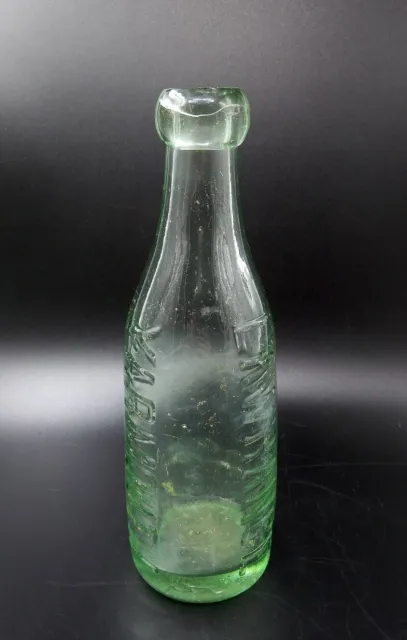 Lawrance, Yarmouth Aqua Glass Blob Top Bottle