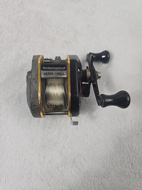 ABU GARCIA AMBASSADEUR Ultra Mag Xl 1V Baitcasting Multiplier Fishing With  Box 57.90 - PicClick UK