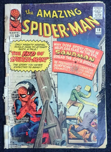 Amazing Spider-man #18 🕸️ LOW-GRADE COMPLETE 🕸️ 1st Ned Leeds Appearance 1964