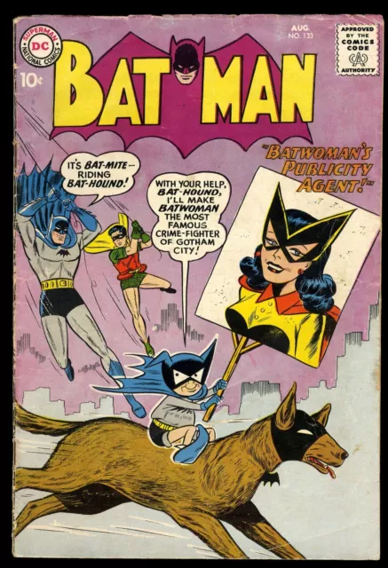 Batman #133 VG+ 4.5 1st Appearance Bat-Mite in Batman! Moldoff Cover! DC Comics