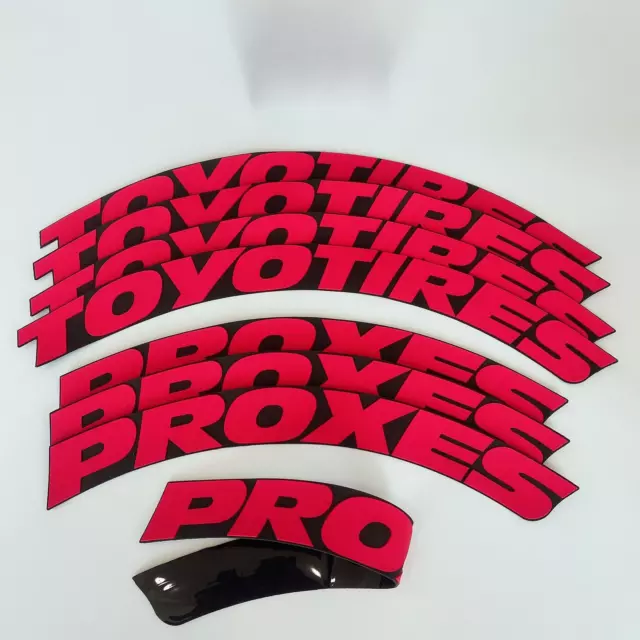 Toyo Tires Proxes Permanent Tire Letters Stickers For14-22" 4 Kit Decal 1.25"Red