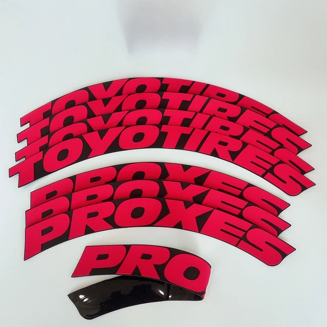 Toyo Tires Proxes Permanent Tire Letters Stickers For14-22" 4 Kit Decal 1.25"Red Toyo Tires Proxes Permanent Tire Letters Stickers For14-22" 4 Kit Decal 1.25"Red