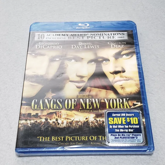 Gangs of New York Bluray Disc 2008 Golden Globe Awards Winner