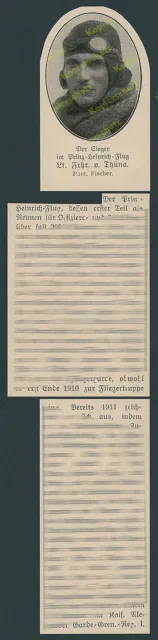 Fliegertruppe Prinz-Heinrich-Flug Sieger Lt Frhr. v. Thüna Kleist Darmstadt 1914