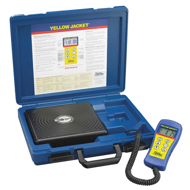 YELLOW JACKET 68802 Refrigerant Scale,Electronic,110 lb