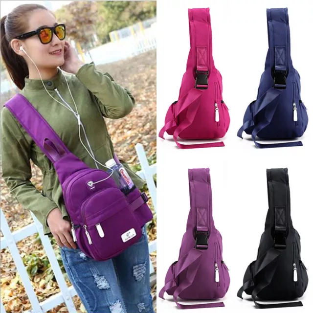 US Nylon Crossbody Shoulder Chest Cycle Sling Bag Travel Backpack for Men Women