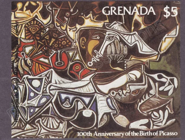 Grenada Mnh Stamp Sheet 1981 Birth Centenary Of Picasso Sg Ms1129