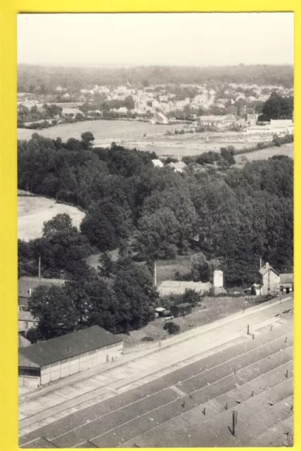 Carte Photo SAINT MICHEL (Aisne) Vue générale Toits FONDERIES FORGES de SOUGLAND