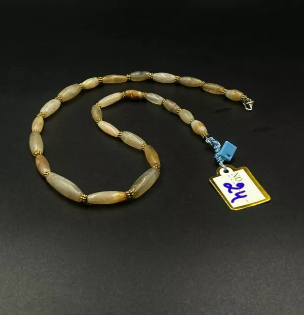 OLD Beads Antique Trade Jewelry Agate Necklace Ancient Antiquities Burmese 10