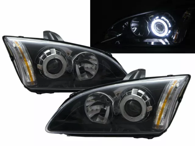 FOCUS MK2 2005-2008 3D/4D/5D CCFL Projector Headlight Black EUROPE for FORD LHD