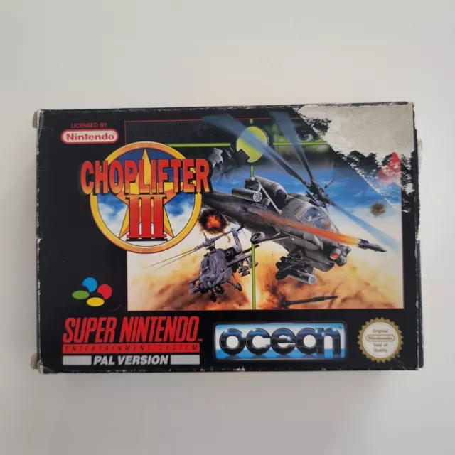 CHOPLIFTER III 3 SUPER NINTENDO - SNES (Complete)