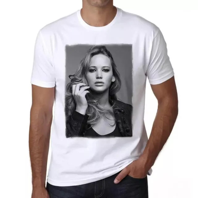 ULTRABASIC Homme Tee-Shirt Graphique Jennifer Lawrence Jennifer Lawrence