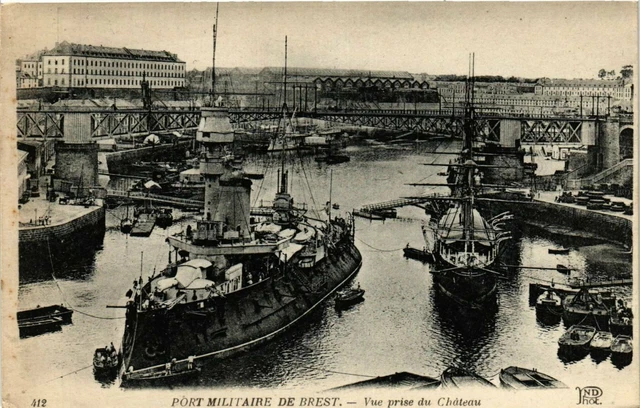 CPA AK Military Port of Brest - Ships (774554)