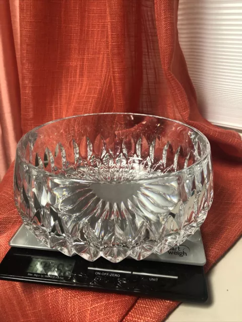 Gorham Athena 7.25" Serving Bowl-Full Lead Crystal-German Cut Glass Vintage