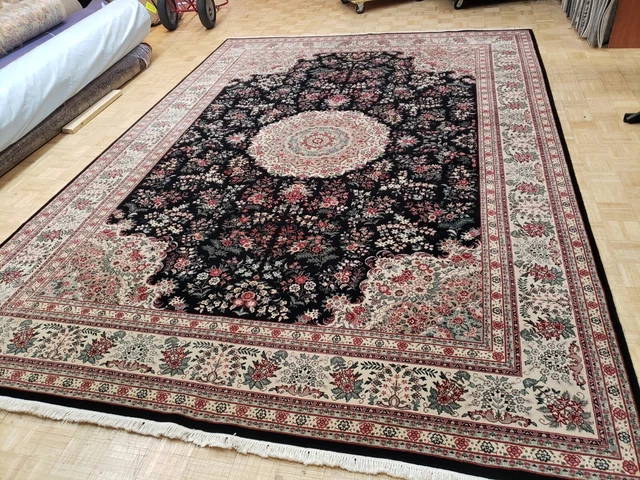 10x14 CHINESE RUG SILK & WOOL SINO AUBUSSON IVORY 100% WOOL ORIENTAL FINE RUG