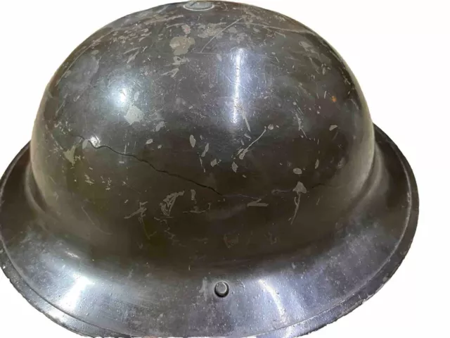 WW2 Mk 2 GSW Tommy helmet, British Army Dunkirk