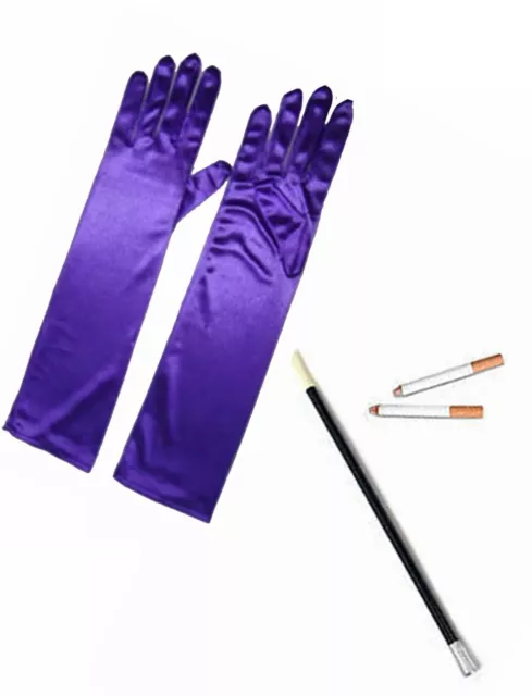 Guanti Jess Cartoni animati Coniglio Viola Portasigarette Finti Accessori Abito Fantastico