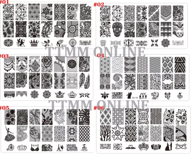 NEW Nail Art Stamp Template Image Polish Stamping Plate Manicure Stencil Design 2