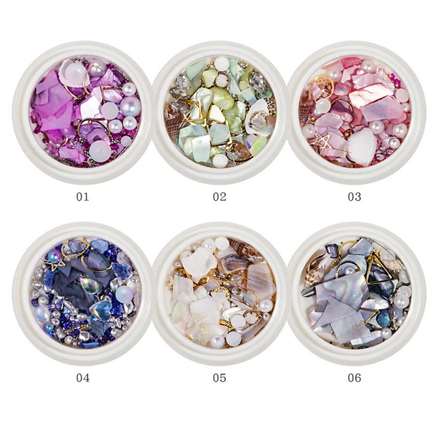 Epoxidharz Gefüllte Pailletten Shell Pearl Mixed Shiny Filling Materials Dekor