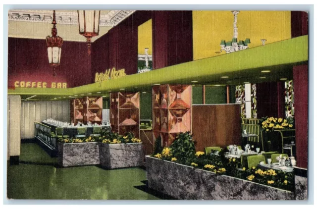 1950 The Winthrop Hotels Daffodil Room Interior Washington WA Posted Postcard