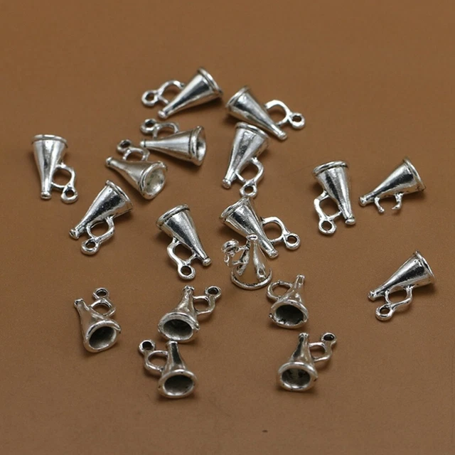 50 Stück Legierung Lautsprecher Anhänger DIY Charms Schmuckherstellung Zubehör f 2