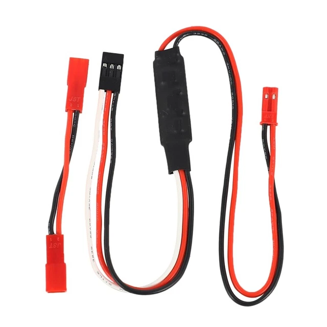 Interrupteur Contrôle Lumière 3ème Canal Pour Voiture RC - Module Câble Récepteur, Commande Feux Et Accessoires