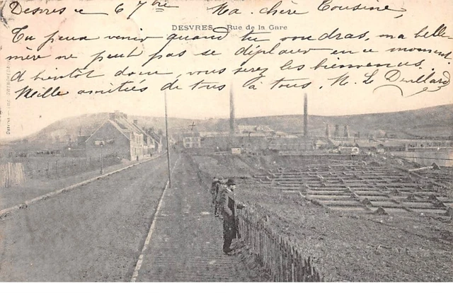 62 .n° 110038 . desvres . rue de la gare .