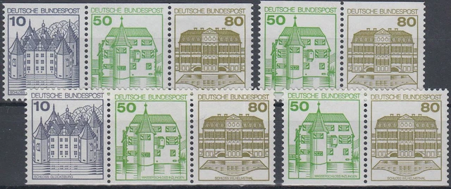 BRD / Bund alle 4 Zusammendrucke aus Markenheftchen (MH) 24 postfrisch (1941)