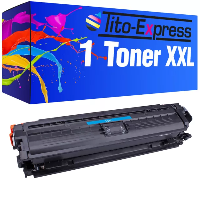 1 Toner XXL Cyan PlatinumSerie für HP CE271A Color Laserjet Enterprise CP 5525 D