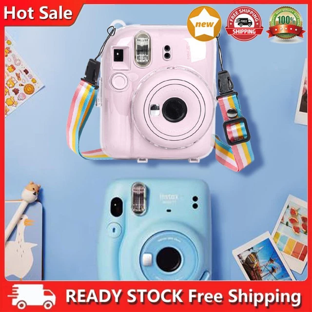 Mini Camera Case PC Crystal Camera Bag Protective Shell for Camera Instax Mini12