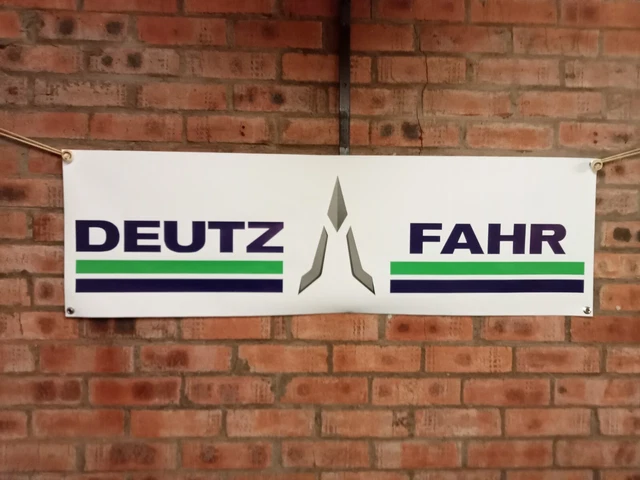 DEUTZ FAHR TRACTOR  large pvc WORK SHOP BANNER garage man cave show banner